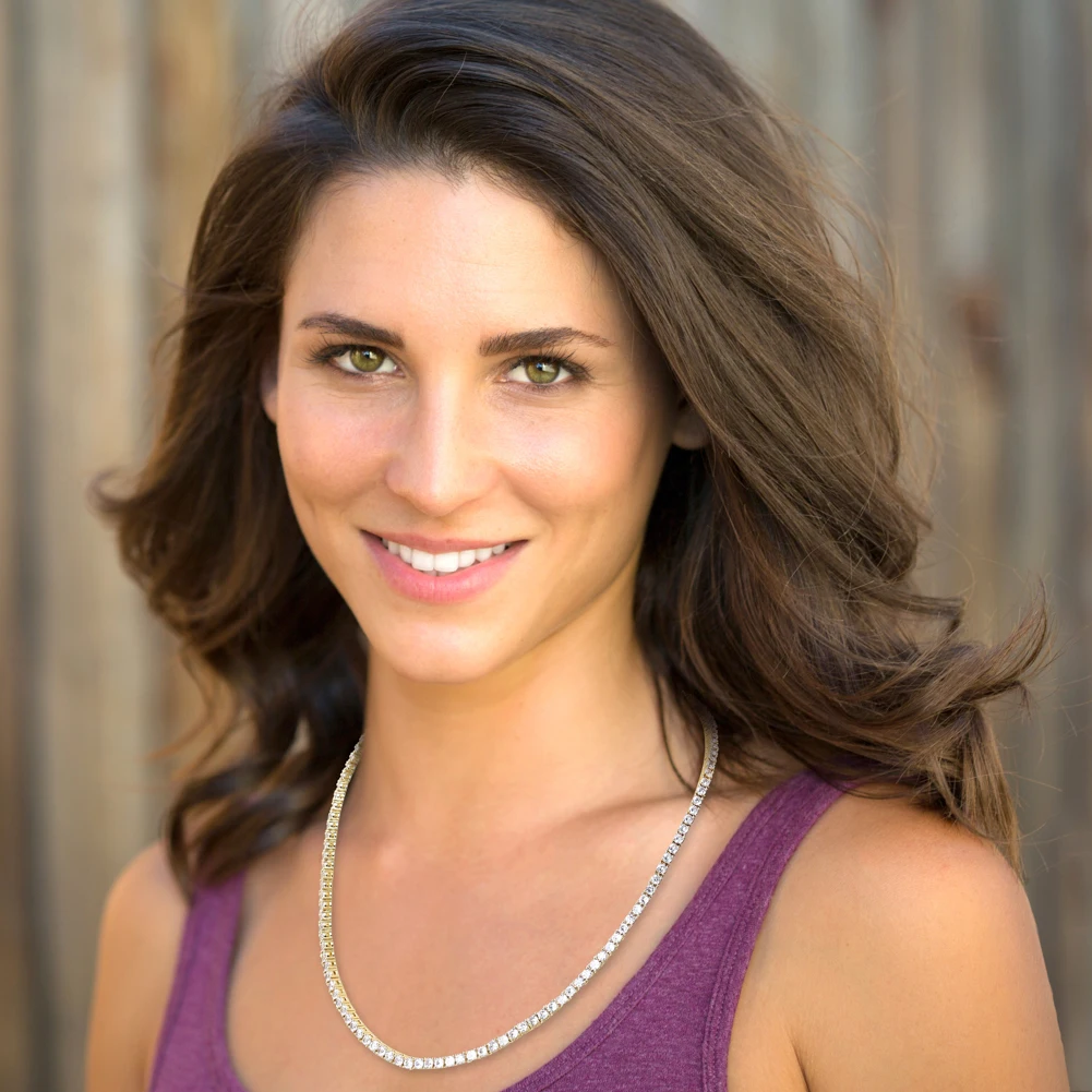 Цепочка GUCY мужская с фианитом ожерелье в стиле хип хоп теннисная цепь сверкающий