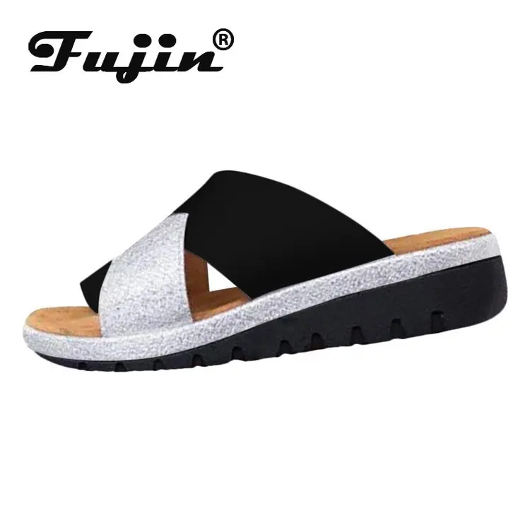 Качественные женские шлепанцы Сезон лето Коллекция 2020 года Модные туфли на