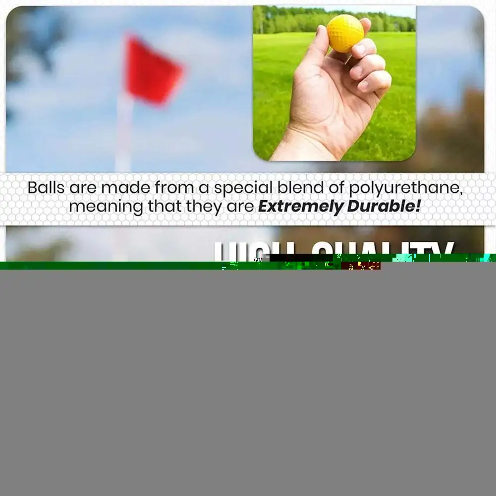 

Golf Sponge Ball Golfs Ball PU Soft Balls Indoor Practice Outdoor Light Ball Foam Balls Sport Training Exercise Room U5Y5
