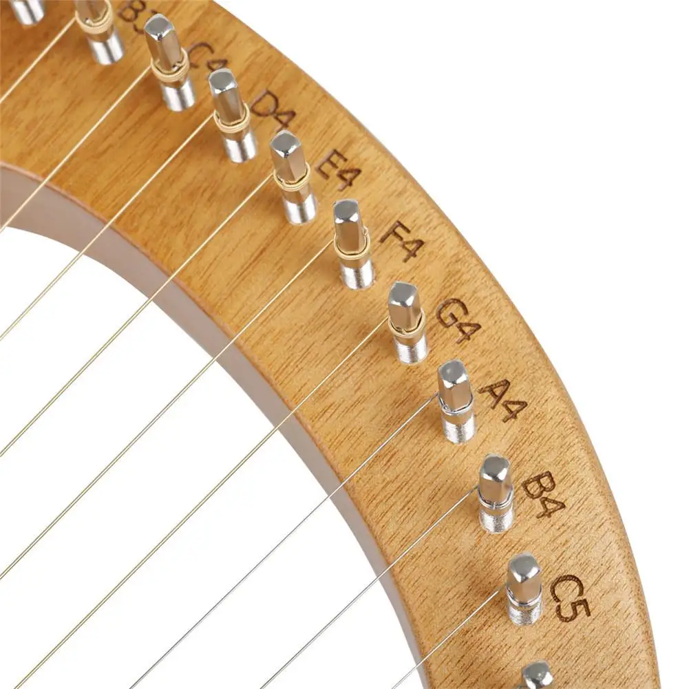 Деревянная Harp 16 струн тонов портативный Lyre перкуссионный музыкальный инструмент