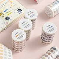 6 designs dot washi tape colorful diary album scrapbooking decoration diy label stickers school office stationery 60mmx3m