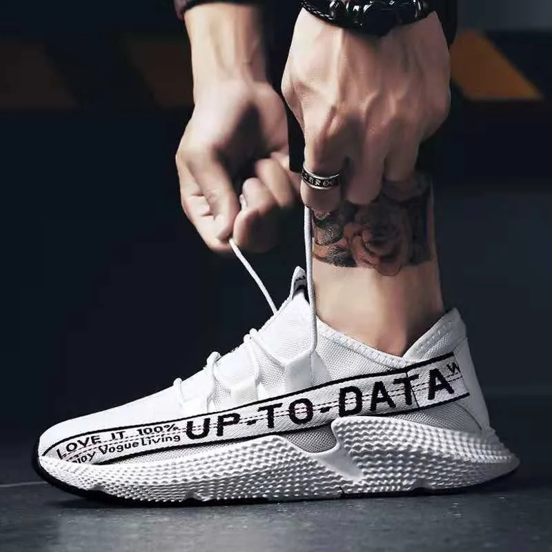 

Fashion Flying Woven Sock Shoes Men High Top Chunky Outdoor Sneakers Men Damping Non-slip Shoes Men Casual Shoes Zapatos Hombre