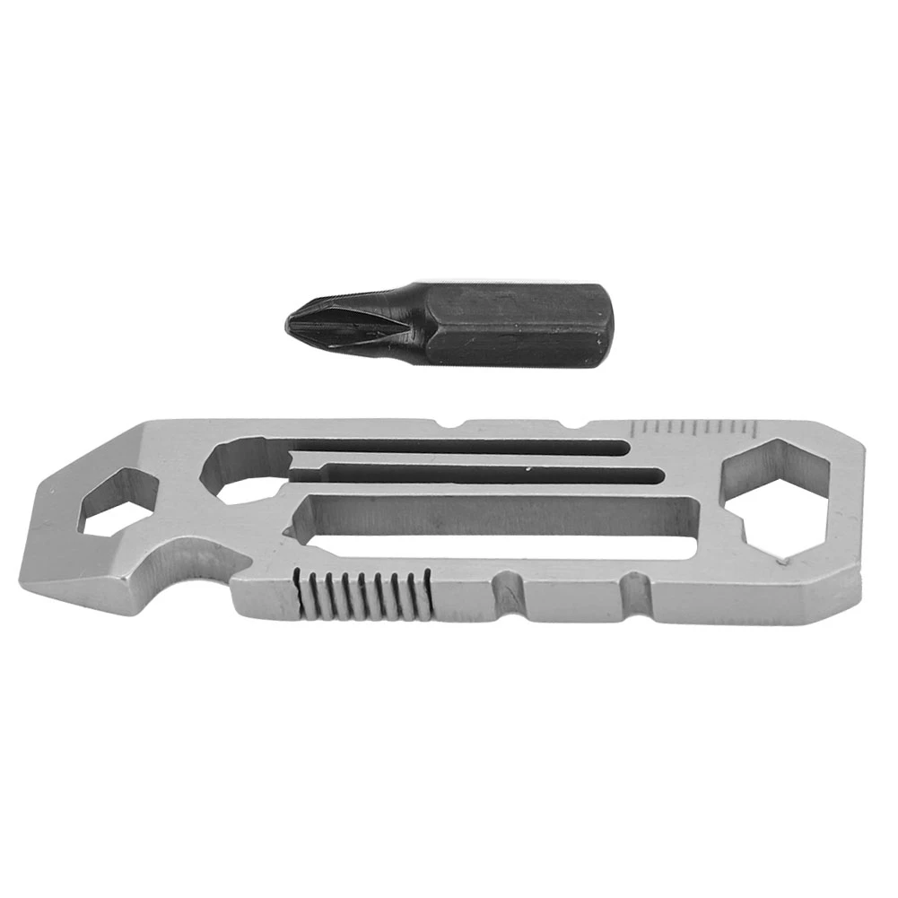 

6 in 1 Multifunctional Stainless Steel Bottle Opener Hex Wrench Multi-tool EDC Equipment Camping Hiking Ourdoor Tool