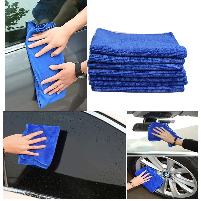 Микрофибра для чистки авто мягкая ткань мытья полотенец тряпка 30*30 см автомобиль