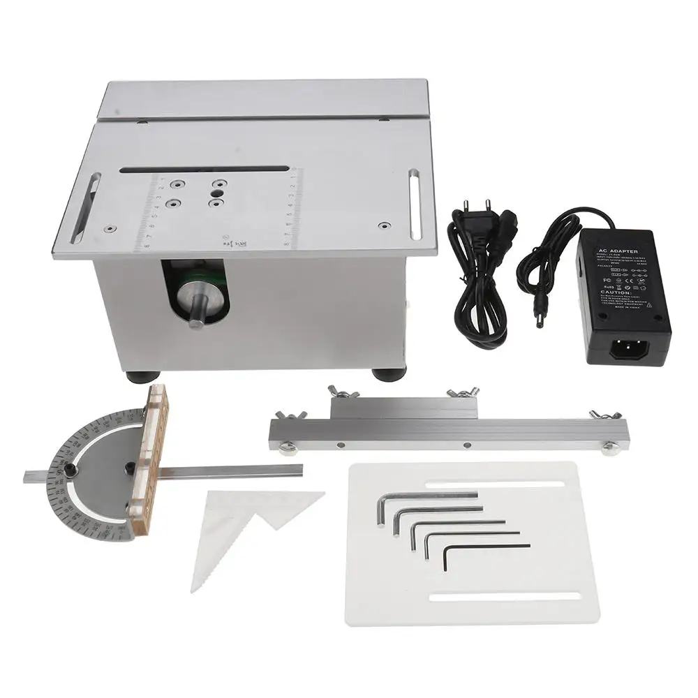 ALLSOME DC 12-24V T6 мини прецизионные настольные пилы DIY деревообрабатывающий токарный станок полировщик сверлильный станок HT2828