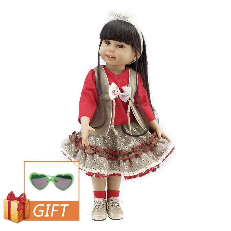 C070 NPK 18 дюймов Кукла ручной работы Reborn Baby Dolls полностью силиконовая Реалистичная кукла принцессы реалистичный резиновый игрушка для детей подарок на день рождения - Цвет: C070