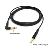 earphone cable replacement audio cable replacement 3 5mm to 2 5mm headset cord wire for sennheiser hd400s