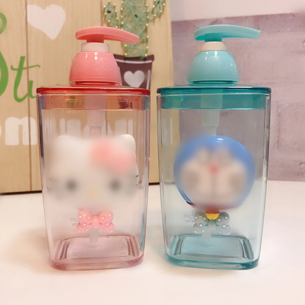 

420ML Pink Cute дозатор для мыла Refillable Cream Lotion Dispenser Bottles Container for Cosmetic Shampoo Liquid Soap Shower Gel