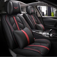 universal leather car seat covers for genesis gv80 g70 coupe g80 gv70 g90 gv90 awd car carpets covers auto foot mats styling