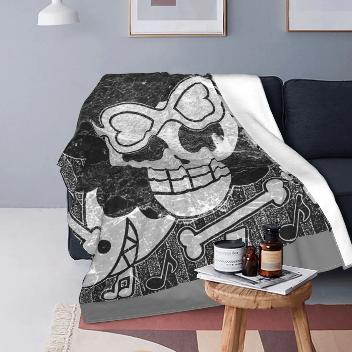 

Manta a cuadros para cama, cobertor con capucha, ropa de cama y fundas, Jolly Rogers Brook Prt2