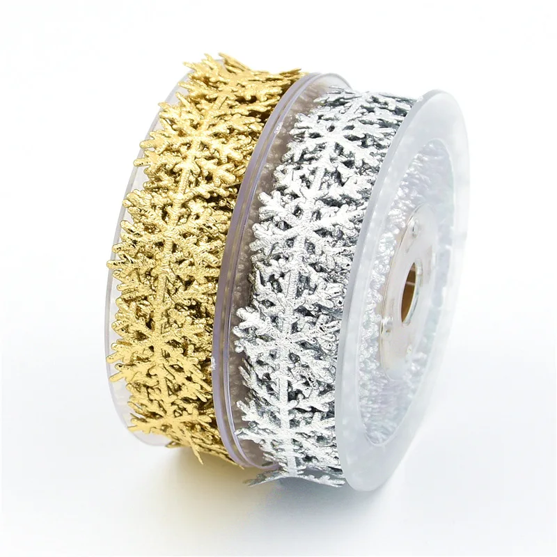 Лента из снежинок 10 м/рулон 25 мм|Ленты для шитья| |