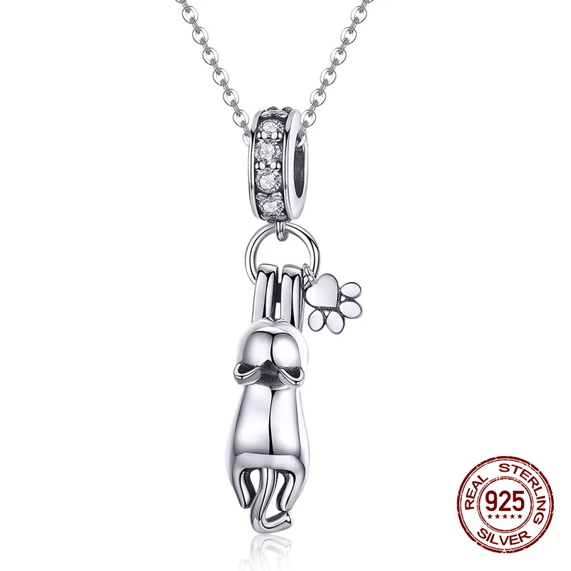 Женское ожерелье из серебра 925 пробы с подвеской-котом | Украшения и аксессуары