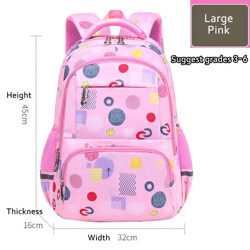 Водонепроницаемые школьные рюкзаки для подростков, модный детский рюкзак с отражающим дизайном для девочек, сумки для книг от AliExpress RU&CIS NEW
