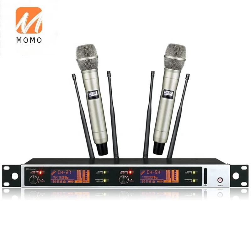 구매 새로운 디지털 400 미터 장거리 Sans 필 무선 시스템 UHF 노래 보컬 다이나믹 전문 무선 마이크