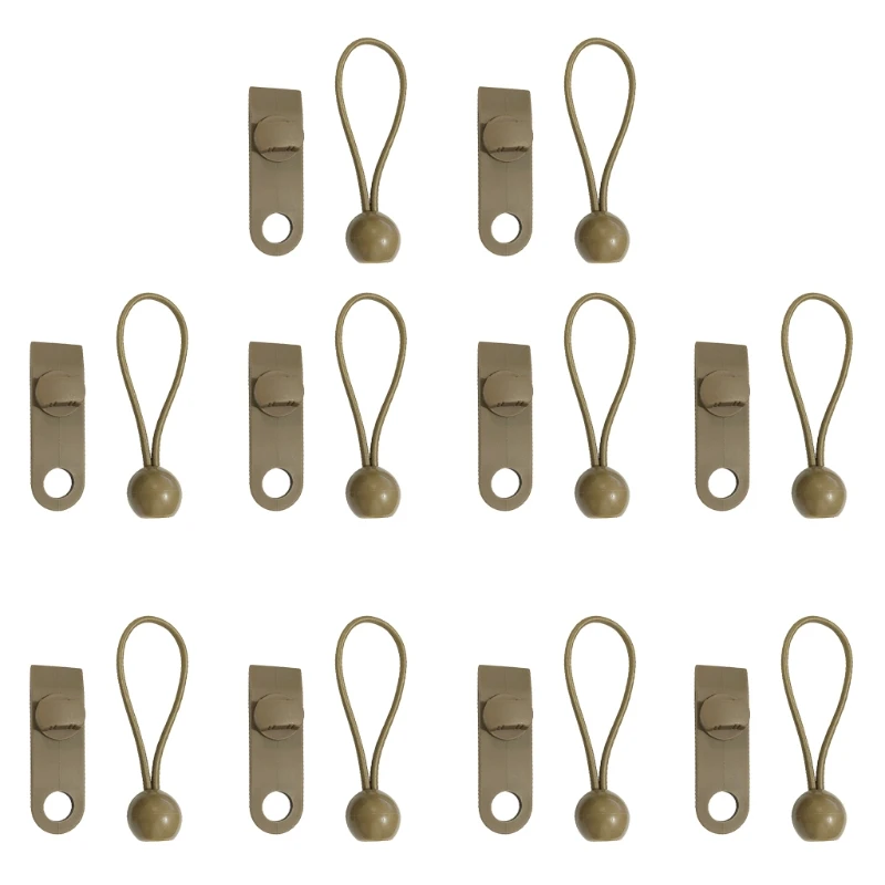 

F2TC 10Pcs Tent Tarp Clips Awning Tarpaulin Canopy Clamp Set with Heavy Lock Jaw Grip