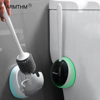 squat toileturinal silicone toilet brush no dead corners household wall mounted toilet cleaning brush bathroom wc accessories s