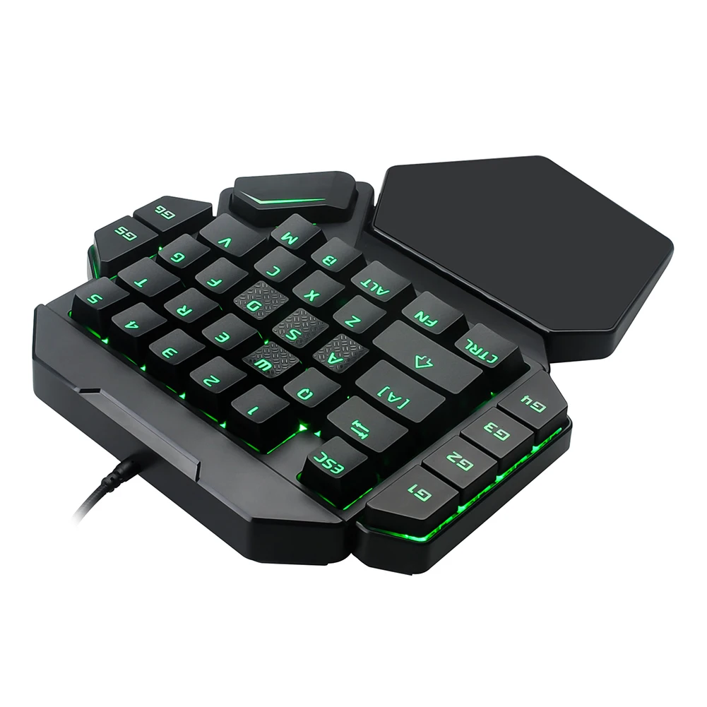 

K50 One-Handed Mechanical Wired Gaming Keyboard RGB Backlit Portable 35 Keys Left Hand Mini Keypad for PC PS4 Xbox Gamer