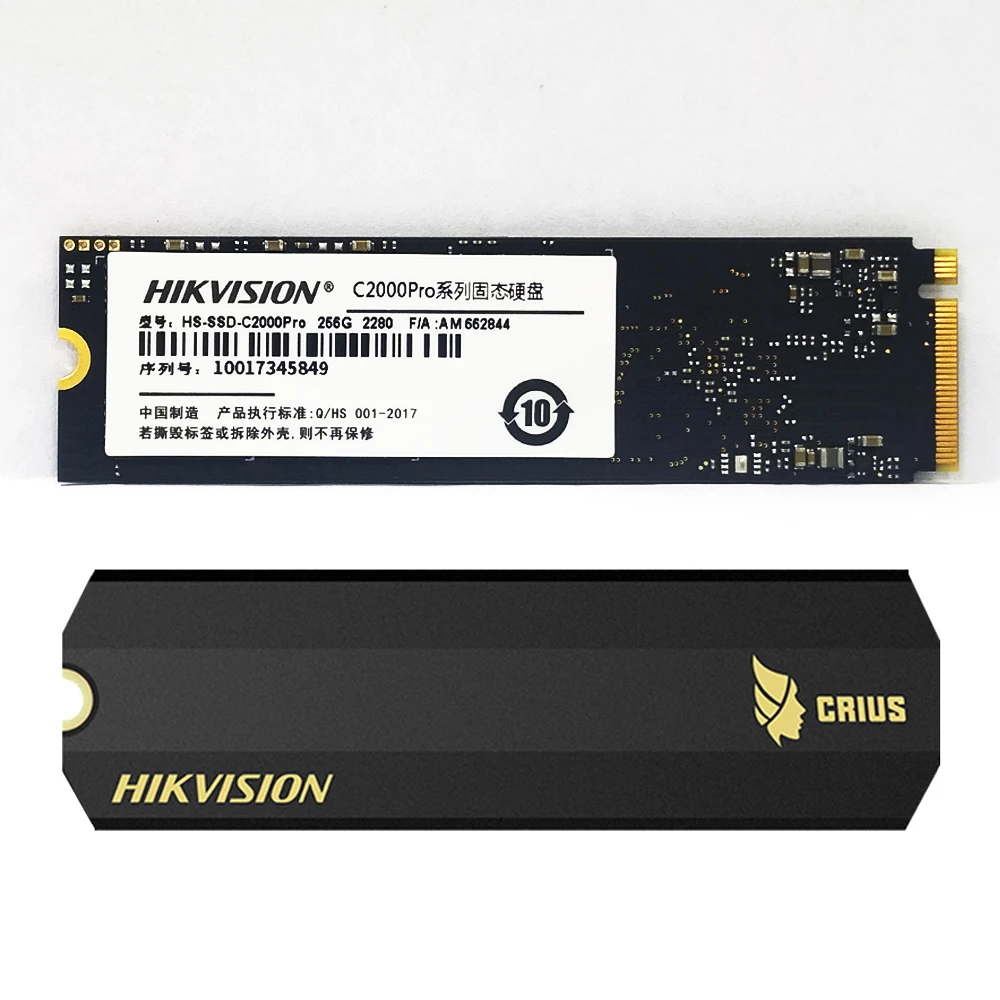 HIKVISION SSD M.2 1 ТБ 512 gb TLC 3500 МБ/с. NVMe PCI Express 2280 C2000 Pro Внутренние твердотельные