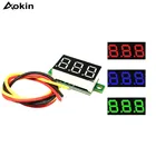 Цифровой вольтметр, 0,28 дюйма, красный, синий, с ЖК-дисплеем, DC2.5V-30V, DC0-100V, для автомобиля, мотоцикла