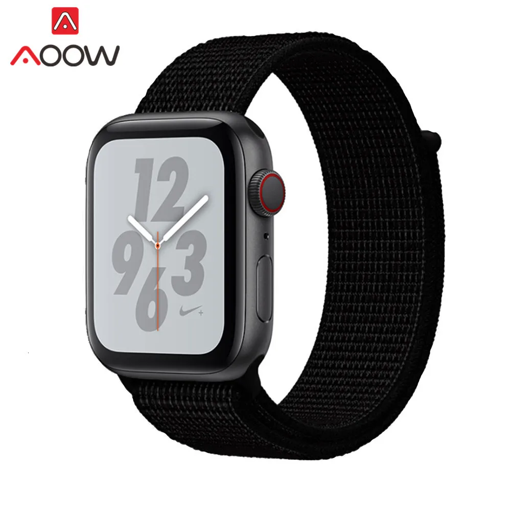 Цветной нейлоновый ремешок для часов Apple Watch 38 мм 42 мм 40 мм 44 мм тканый холщовый ремешок на липучке браслет для часов iwatch 1 2 3 4