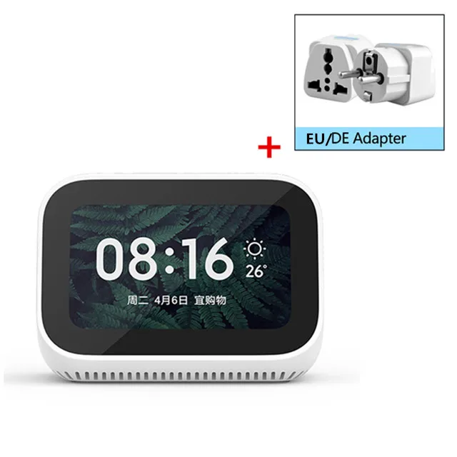 Add DE Plug Xiao mi AI сенсорный экран Bluetooth 5,0 динамик 3,97 дюймов цифровой дисплей Будильник WiFi смарт соединение mi динамик - Цвет: Add DE Plug