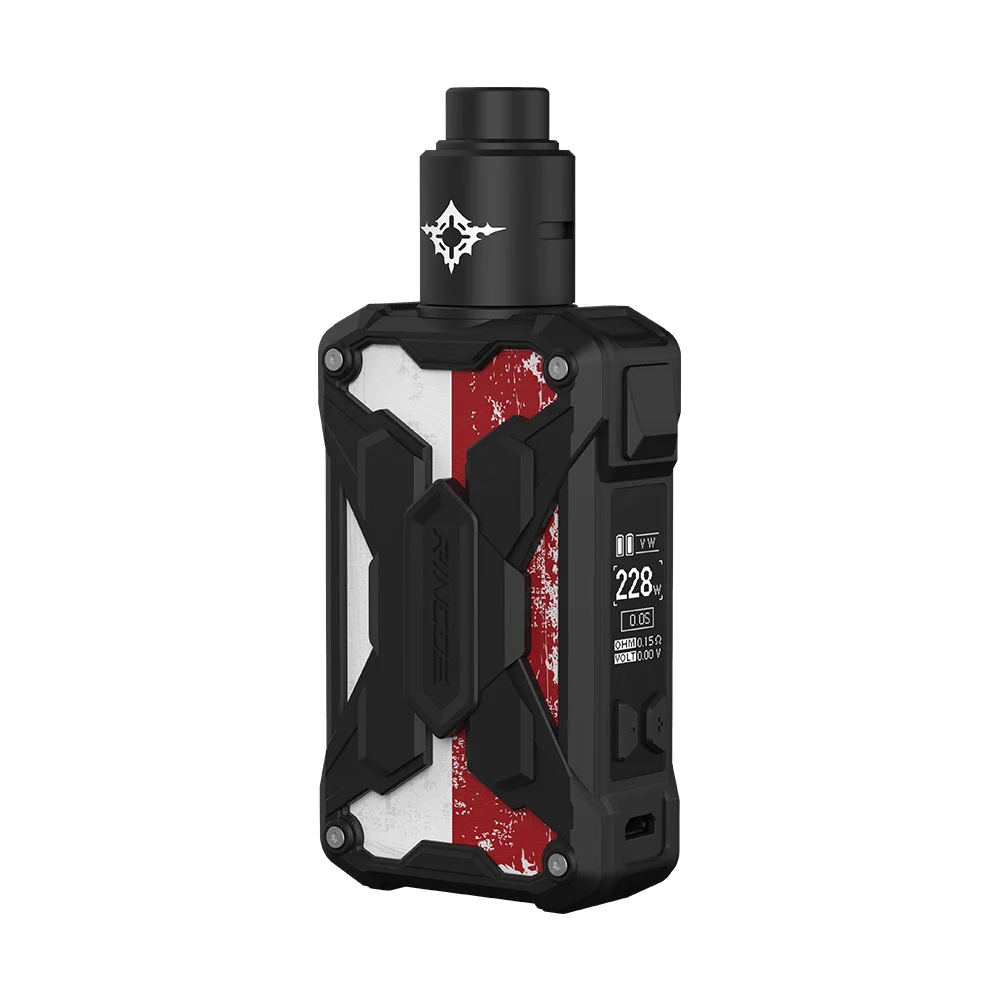 Оригинальный комплект Rincoe Mechman Lite TC мод 228 Вт и испаритель Metis RDA 0 002 с вспышкой