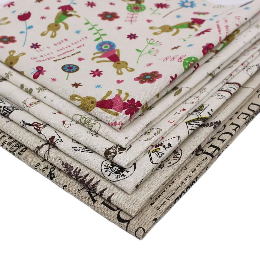 

Printed Linen Cotton Fabric For Patchwork Fabrics Meter Tilda For Sewing Diy Tissue Home Textile Woven Telas Cloth Tecido