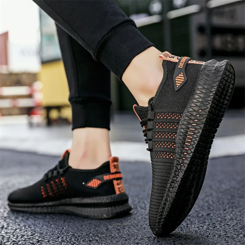 Cheap Running Shoes Men Black Men's Fashion Sneakers Lightweight Men Walking Shoes Breathable Unisex Sneakers Zapatillas Hombre