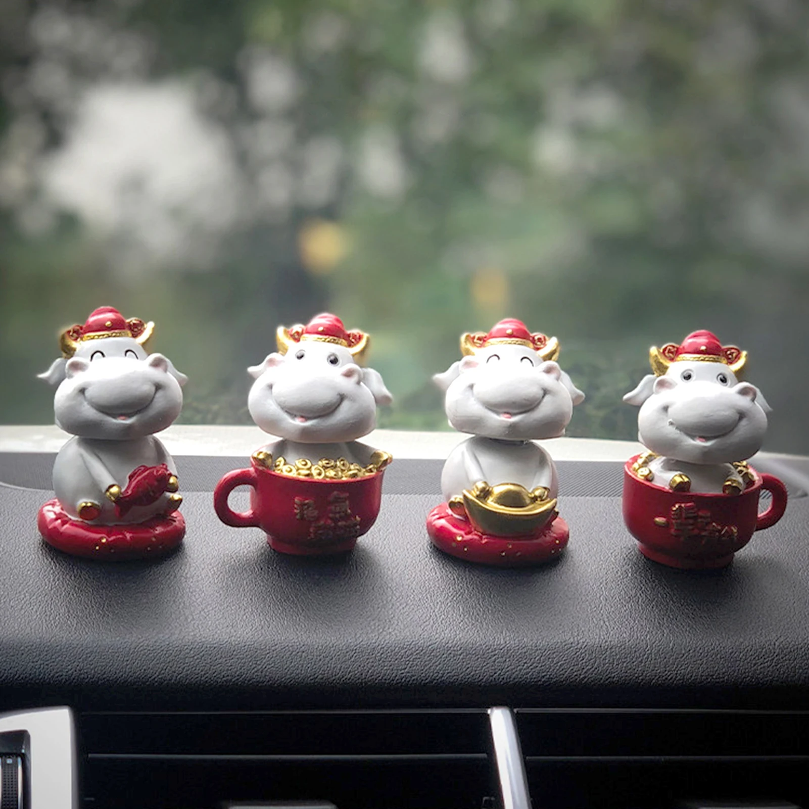 Зодиака крупного рогатого скота Ox год язычок Копилка принт мульташной Минни