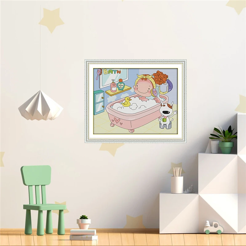 I love декор для ванной комнаты ручная работа наборы крестиков сделай сам рукоделие