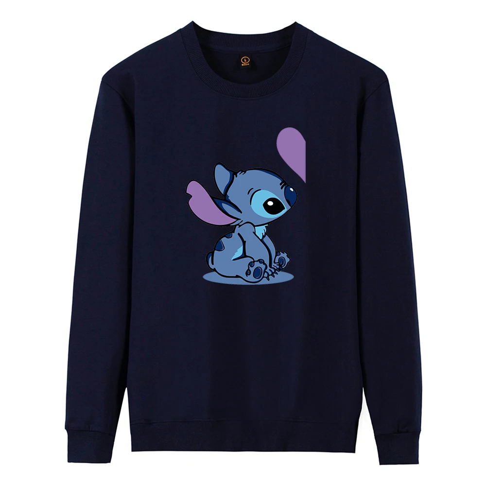 

Disney Stitch Couple Sweatshirts Kawaii Cartoon Female Hoodie Autumn Long Sleeve Women Clothes Fashion Comfortable Sweatshirt