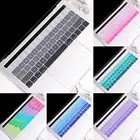 Цветной силиконовый чехол для клавиатуры с градиентом US для MacBook Pro, защитный чехол для клавиатуры 13 дюймов 15 дюймов с сенсорной панелью 2019 A2159 A1989 A1990