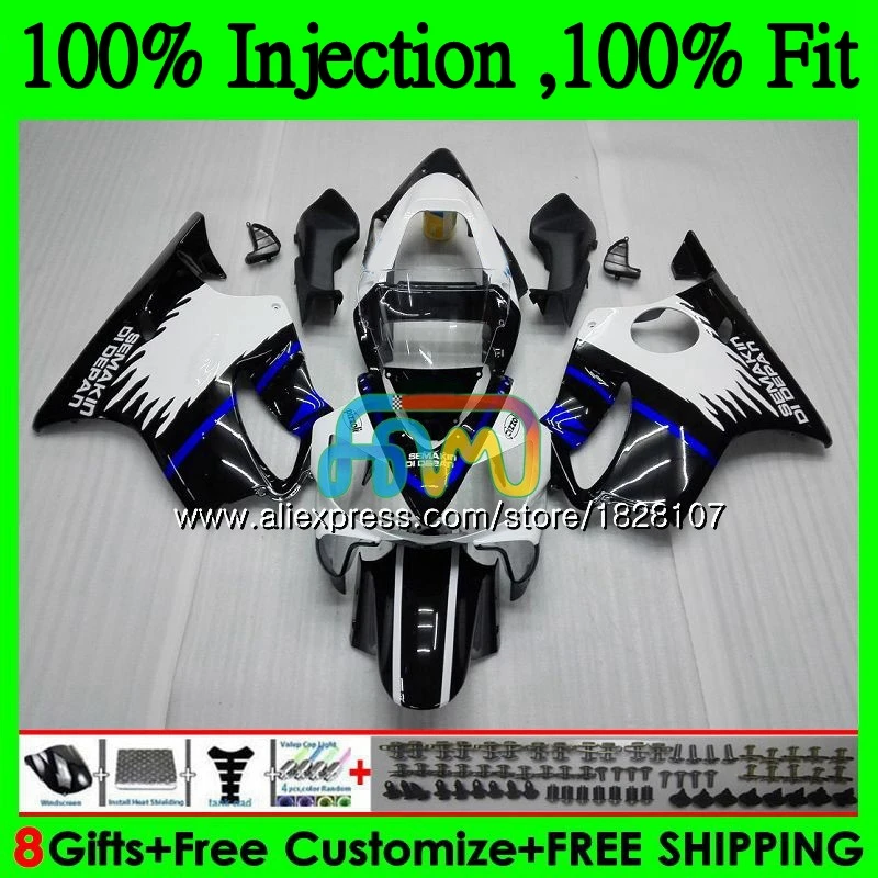OEM для HONDA CBR600 FS CBR 600F4i 600 F4i 04 05 06 07 141BS.0 CBR600F4i 2004 2005 2006 2007 Обтекатели синие Черные