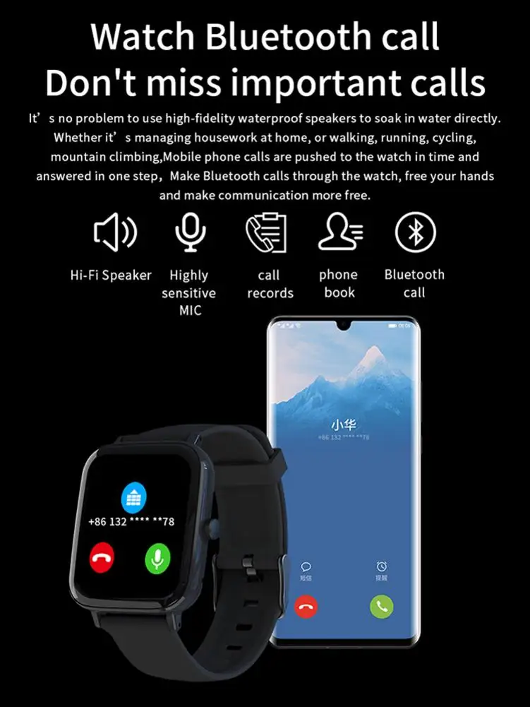 watches smart watch men women kids heart rate blood pressure monitor bluetooth connect smartwatch fitness for android 2021 free global shipping
