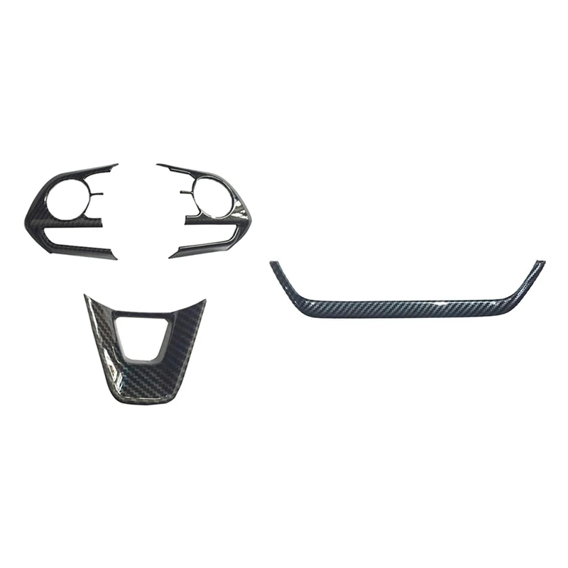 

3X декоративный чехол на руль автомобиля для Toyota Corolla 2019-2020 ABS и 1X Автомобильная навигационная полоса, накладка, наклейка