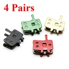 Велосипедные дисковые Тормозные колодки 4 пары (8 шт.) для AVID BB7Juicy 753Углеродные велосипедные запчасти из смолы Спеченный Металл велосипедные аксессуары