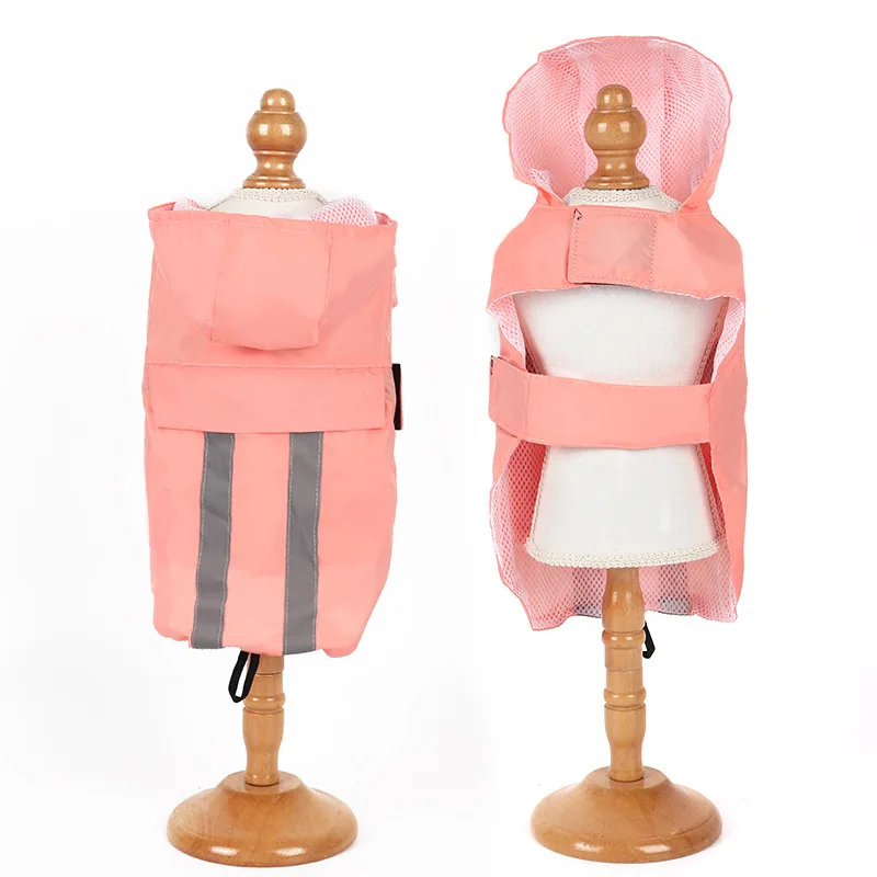 

Pet Dog Raincoat Hooded Reflective Clothing Waterproof Jacket for Dogs Soft Breathable Sunscreen Dog Clothes Hooded Rain