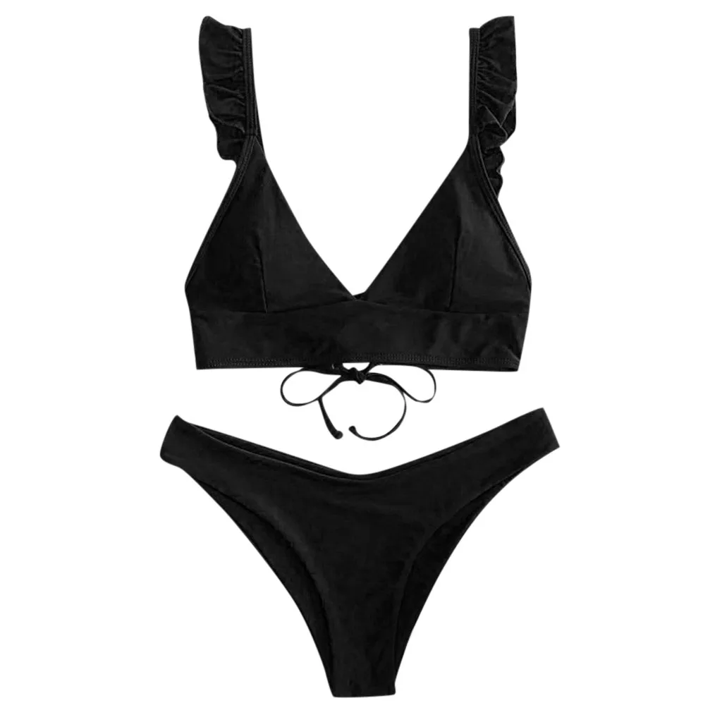 Женский летний сексуальный бандаж нижнее бельё женский комплект с оборками