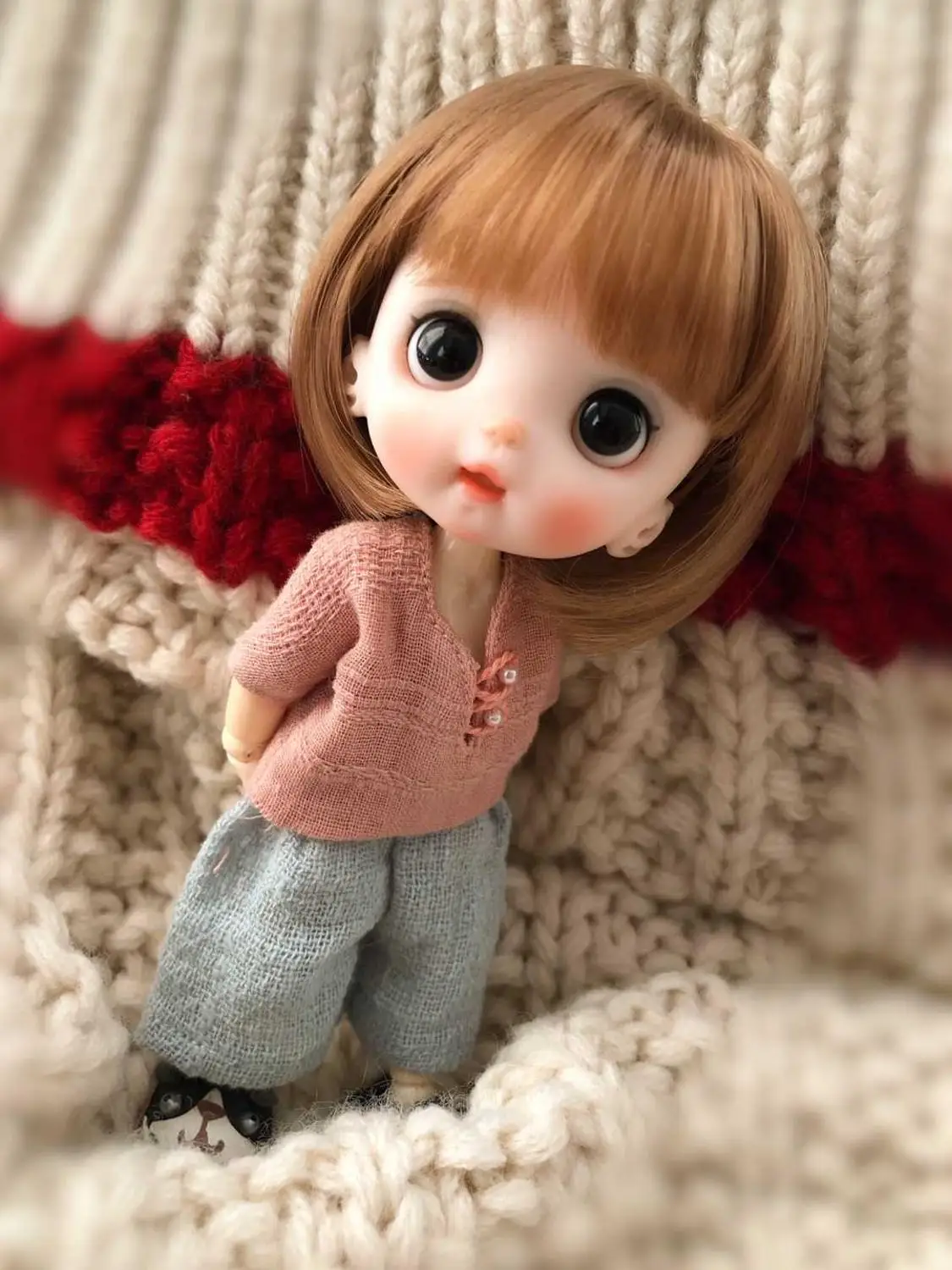 19 OB11 кукла голова Кастомизация 1/8 BJD куклы OB Полимерная глина - Цвет: 19