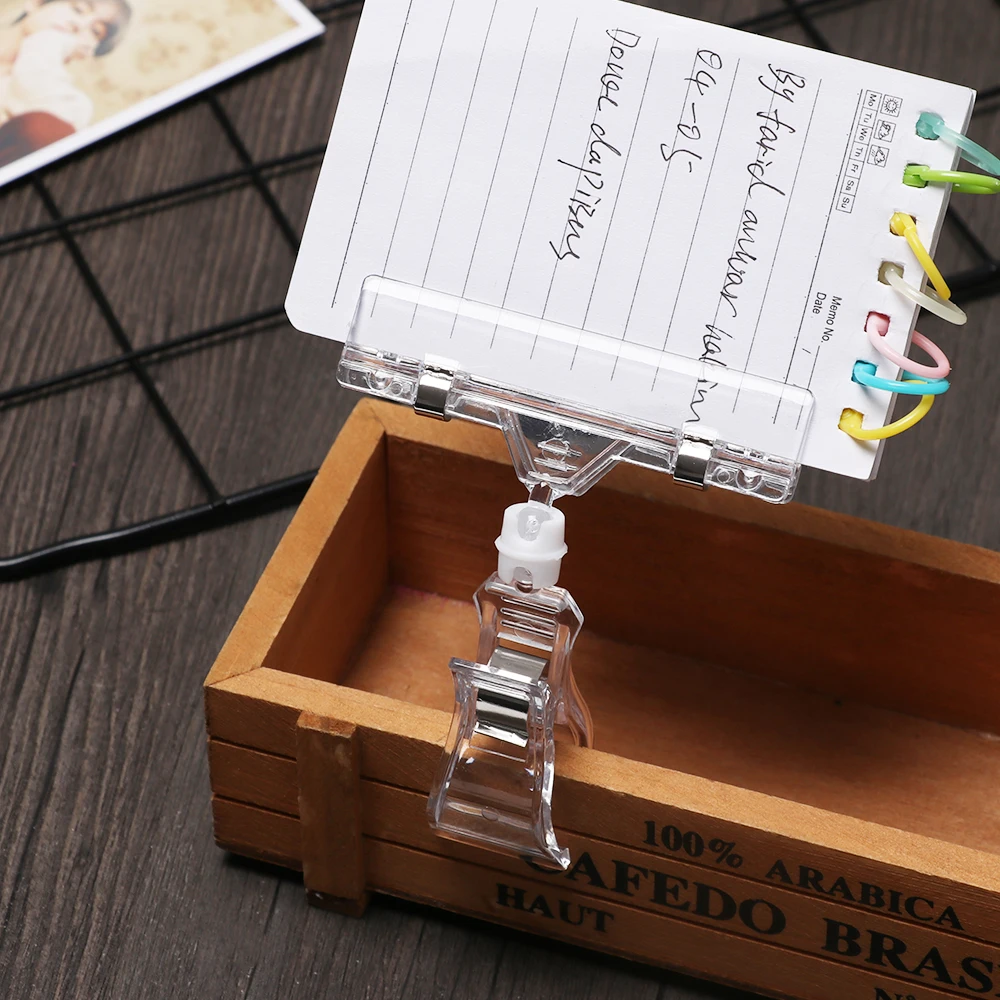 1 шт. прозрачные пластиковые популярные рекламные зажимы ценовые этикетки на