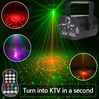 disco led light 60 patterns rgb laser projection lamp wireless controller effect stage lights home decotrative party dj ktv ball