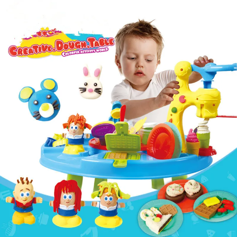 DIY playdoghkits глина тесто пластилин стол машина для мороженого форма игровой набор