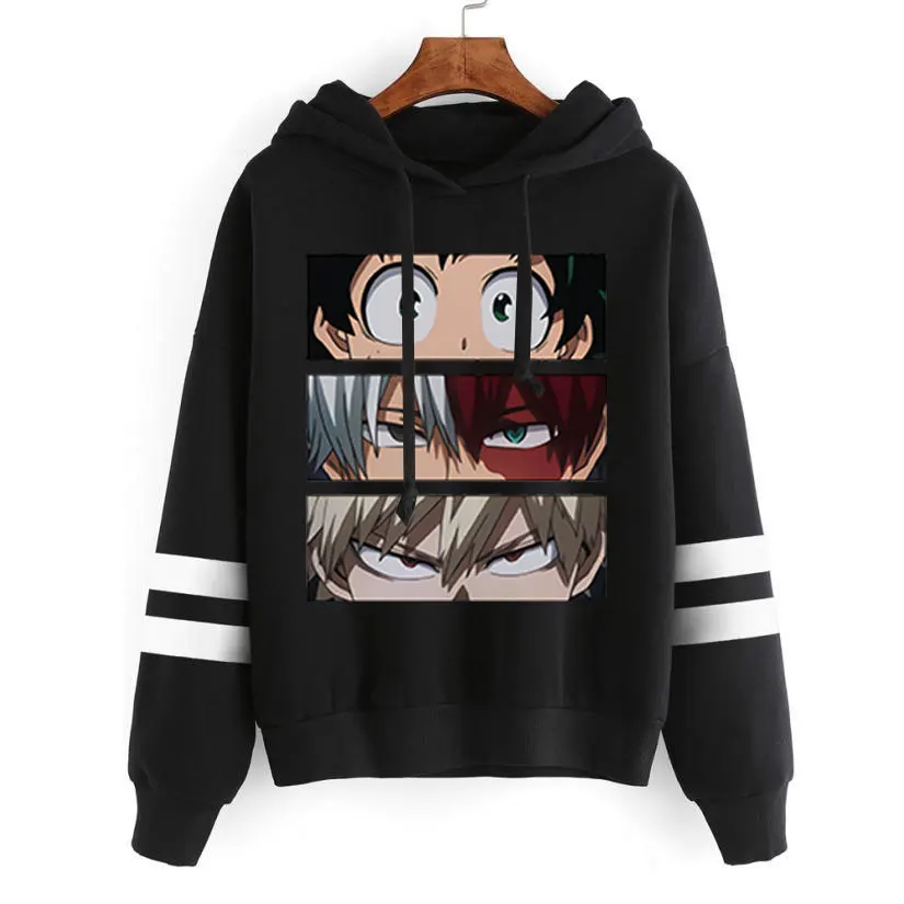 

2021 Anime My Hero Academia Graphic Hoodies Men Streetwear Funny Cartoon Boku No Hero Academia Sweatshirt Hoody Clothes