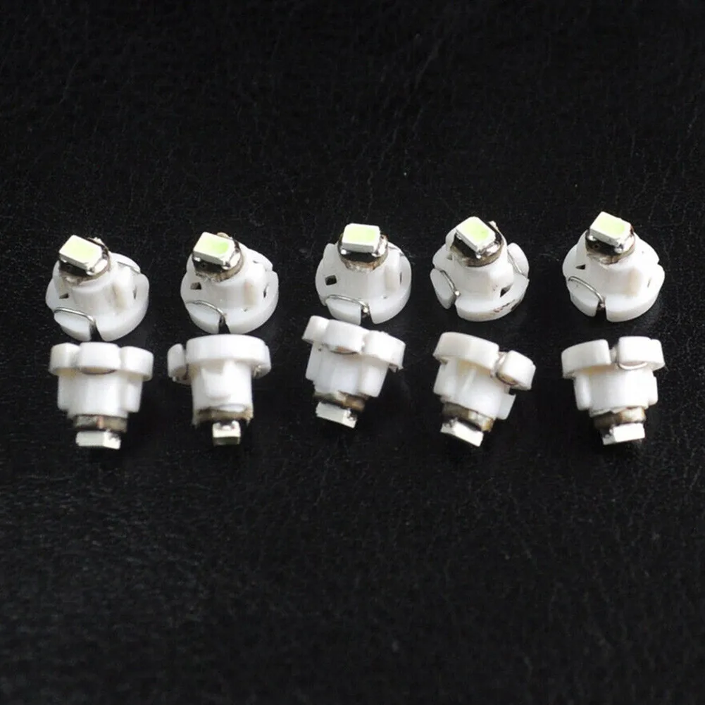 

Light T4.2 10mm Bulbs 10x 12-14VDC Repalce 1SMD Wedge Automotive Car Cluster