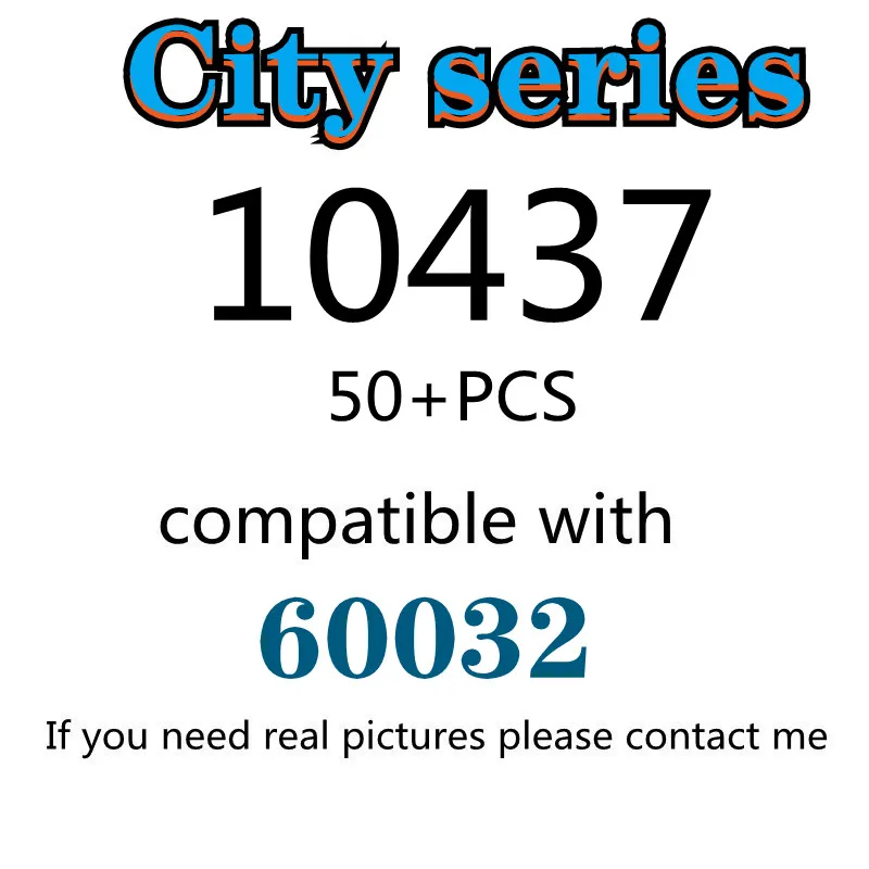

50PCS 10437 Building Block Toy City Series 60032 Assembled Building Block Children's Toy Gifts