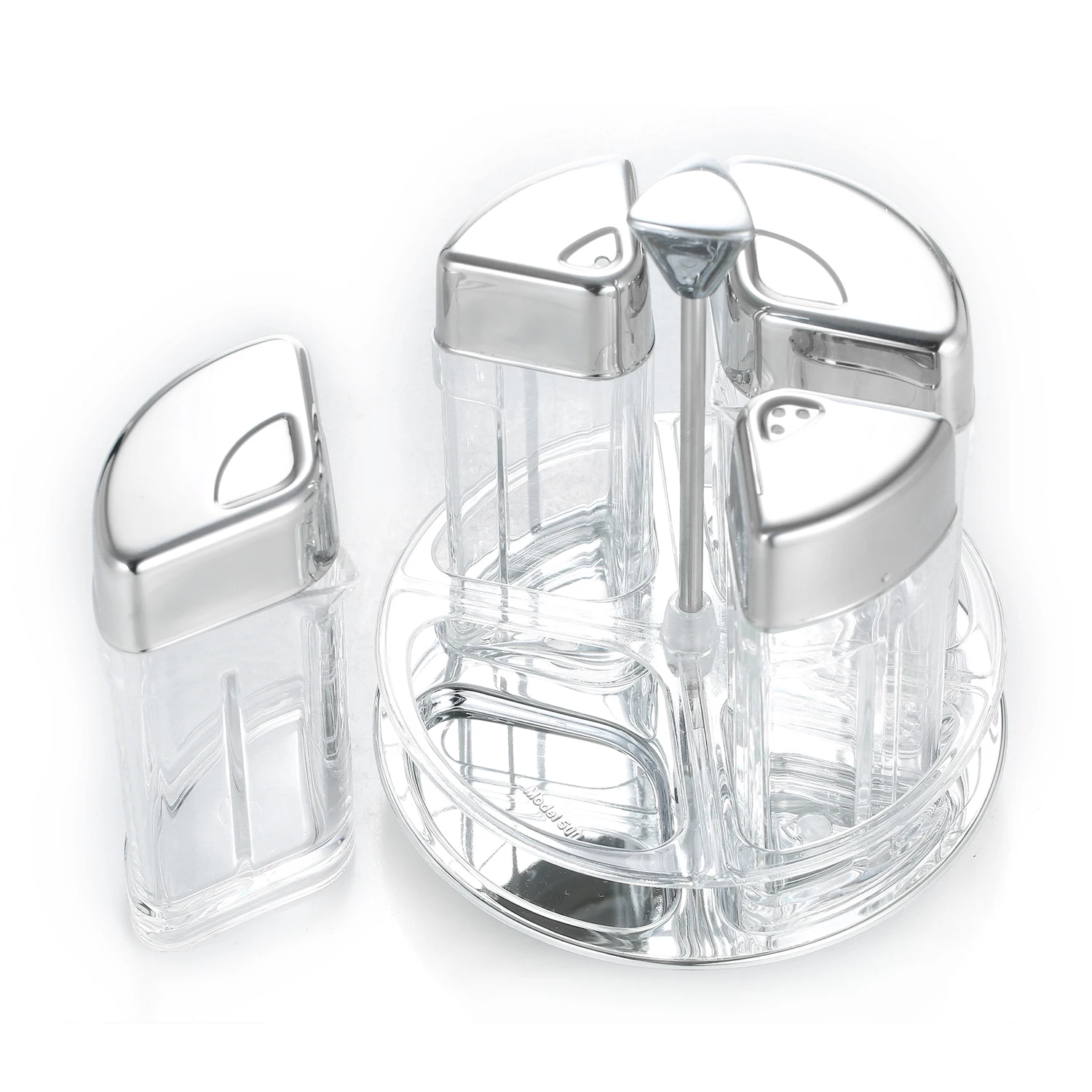 Новая Вращающаяся Полка для специй набор приправ держатель диспенсер масла соли