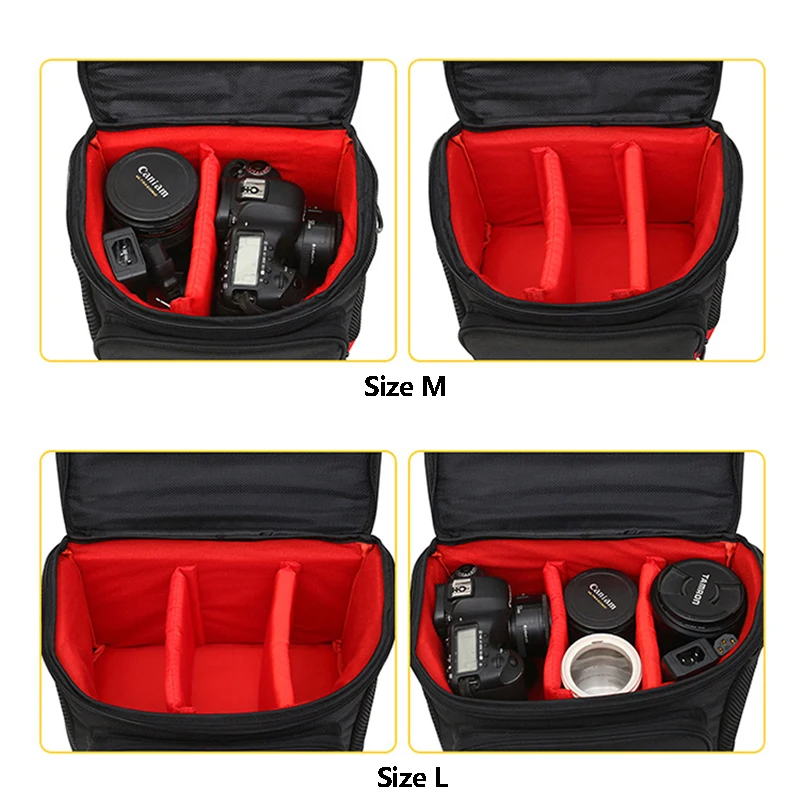 Новое поступление ткань Оксфорд сумки через плечо с ремешком для камер Canon Nikon