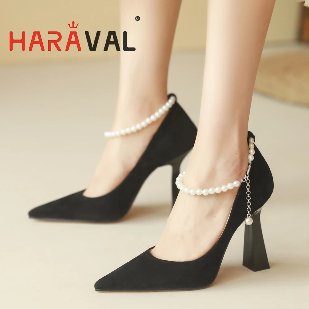 

Туфли-лодочки женские на необычном высоком каблуке с острым носком