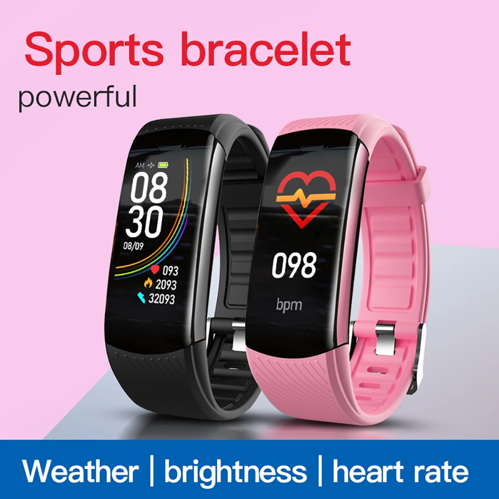 

Women Heart Rate Smartwatch Sleep Tracker Smart Watch Thermometer Bracelet Waterproof Smart Bracelet Man