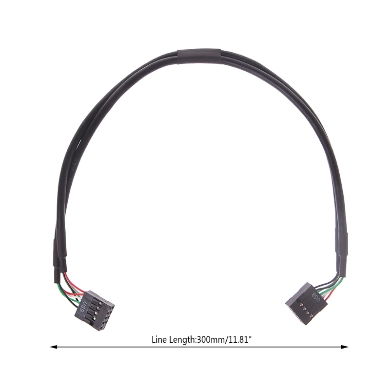 

PC Case Internal 9 Pin USB 2.0 To Dual 9 Pin PCB Double Chipset Enhanced Cable